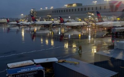 Un pasajero de Delta que saltó de un avión en movimiento con un perro supuestamente estaba a punto de perder el control